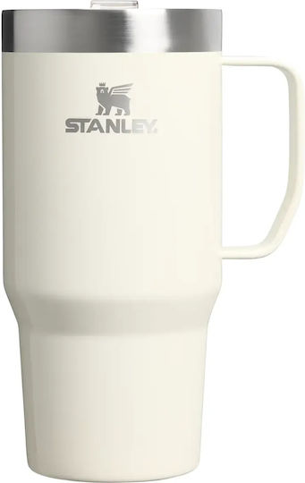Stanley Everyday Ποτήρι Θερμός Ανοξείδωτο 710ml Cream Gloss