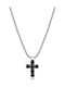 Brosway Black Men's Cross from Steel with Chain