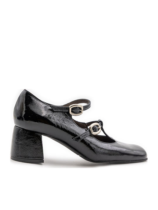 Vavoulas Leather Black Heels