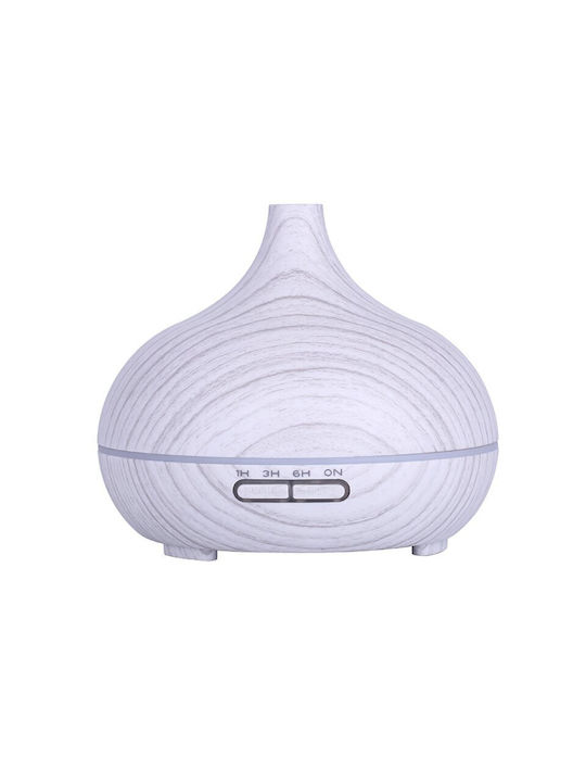 Vrising LED Aromatherapie-Diffusor Ultraschall mit Timer Weiß 550ml