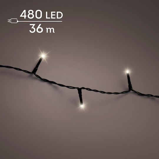 480 Lichterketten LED 36m. Warmes Weiß in Zeichenfolge 1Stück