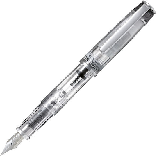 Pilot Prera Fountain Pen Fine Transparent Steel With Black Ink