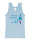 Minerva Rocket Kids' Undershirt Tank Top Sky Blue