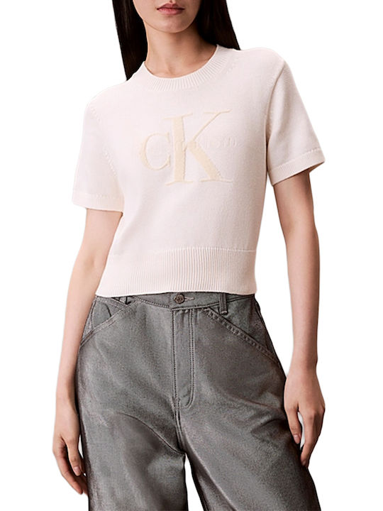 Calvin Klein Monologo Дамски Crop Топ Памучен К...