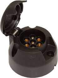 7-pin 12 V Connector Socket Carguard Trailer Trailer Hitch