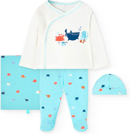 Boboli Комплект дрехи за новородено за момче 4бр