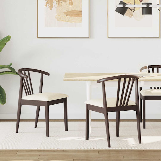 Dining Room Wooden Chair Open Café 50.5x61x80.5cm 2pcs