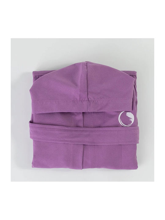 Borea Kids Hooded Bathrobe Purple