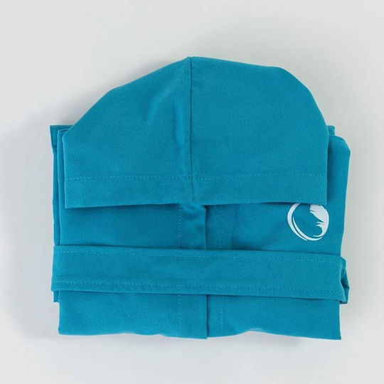Borea Halat de Baie pentru Copii Turquoise cu Glugă
