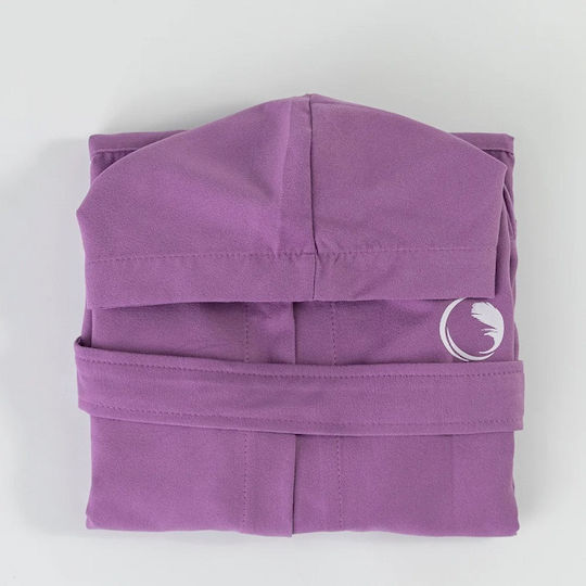 Borea Παιδικό Μπουρνούζι Purple mit Kapuze