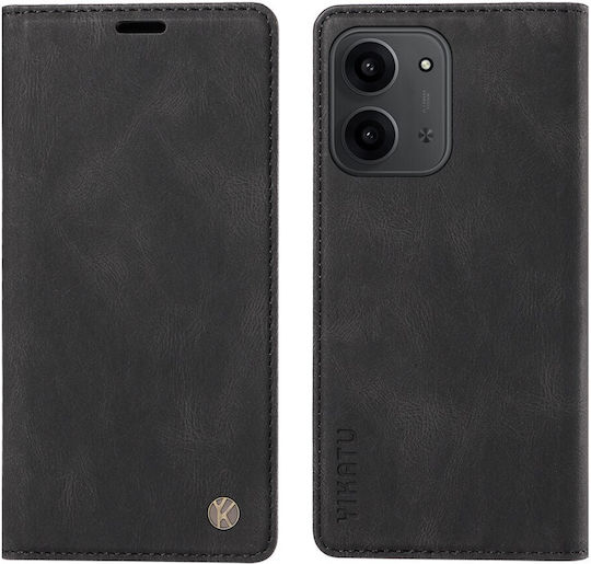 Yikatu Yk-004 Book Synthetic Leather / Silicone Black (Redmi 15C)