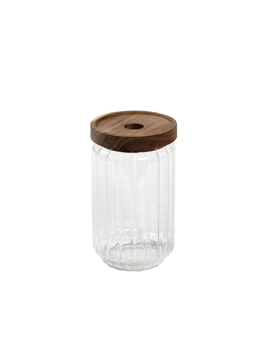 Espiel Set of 6 Glass Coffee Jars with Lid Transparent 750ml 6 Pieces