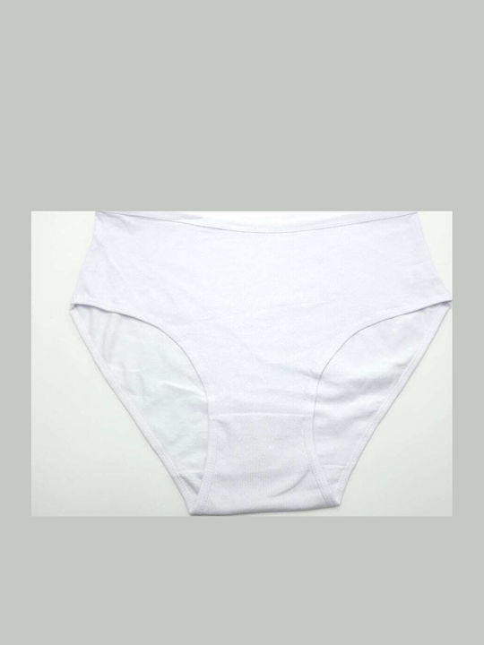 Power Flower Cotton Women's Briefs White