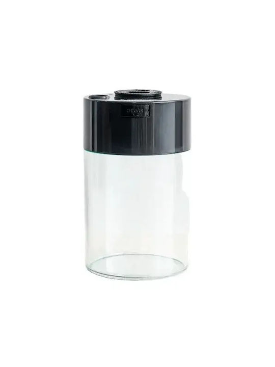Tightvac Vase Kaffee mit luftdichtem Deckel Glas Schwarz