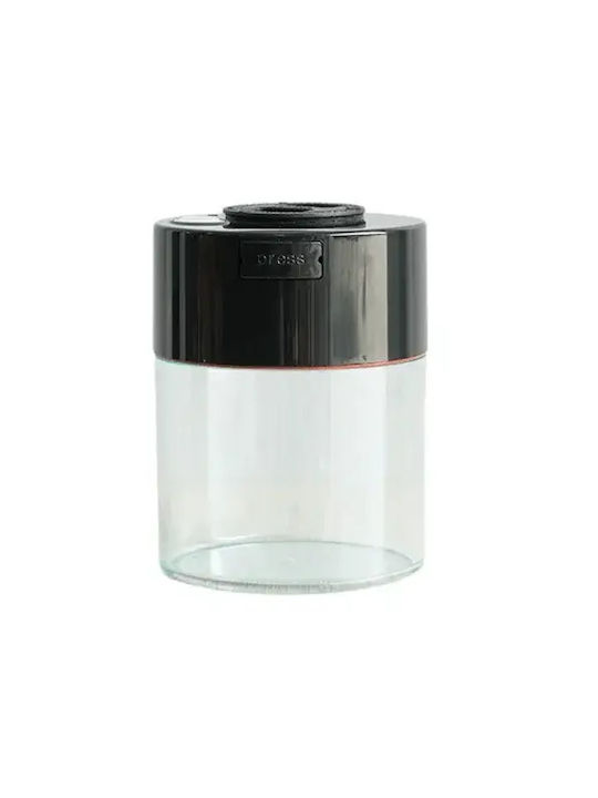 Tightvac Vase Coffee with Airtight Lid Glass Black