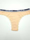 Damen-Slips Mit Spitze Beige