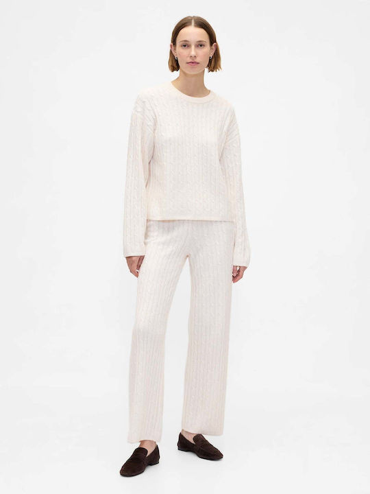 Γυναικείο Υφασμάτινο Παντελόνι Ivory Beige Frost