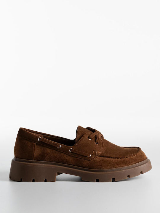 Bozikis Damen Loafers in Braun Farbe