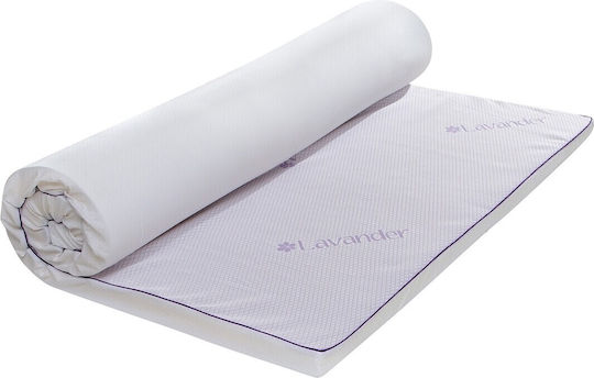 Ανώστρωμα Lavanda Therapy Διπλό Memory Foam με Αποσπώμενο Κάλυμμα 140x190x5εκ.