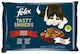 Purina Tasty Shreds Nassfutter für Erwachsene Katzen in Beutel mit Huhn 4x80gr