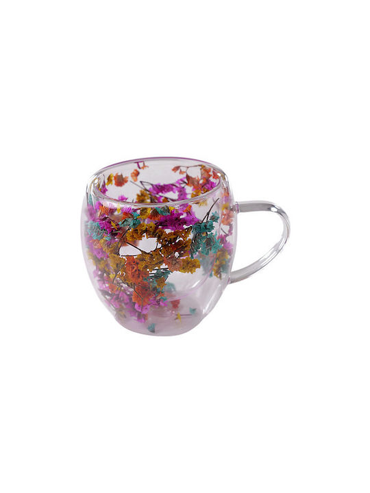 CupHup Passion Flower Κούπα Γυάλινη Διάφανη 300ml