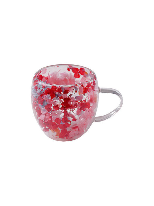 CupHup Passion Flower Κούπα Γυάλινη Διάφανη 300ml