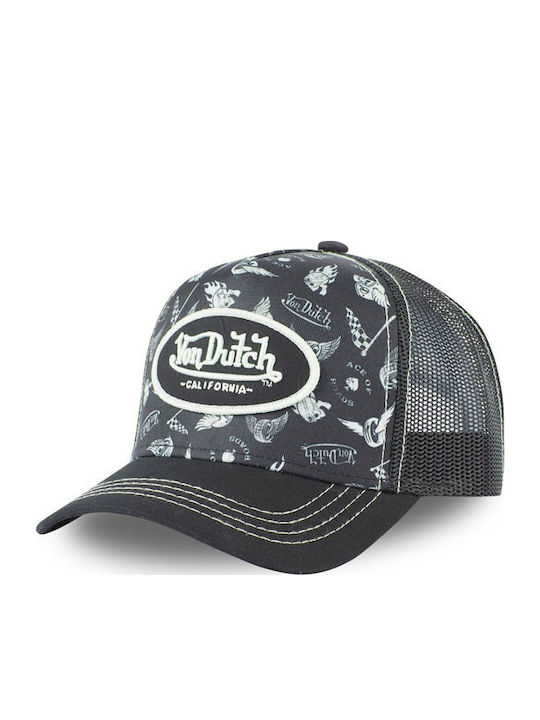 Von Dutch Лайфстайл Шапка Графичен Дизайн Черно Бяло