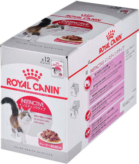 Royal Canin Instinctive Nasses Katzenfutter für Erwachsene Katzen in Beutel 12x85gr