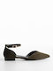 Silia D Wildleder Damen Ballerinas Spitz zulaufend Grüne