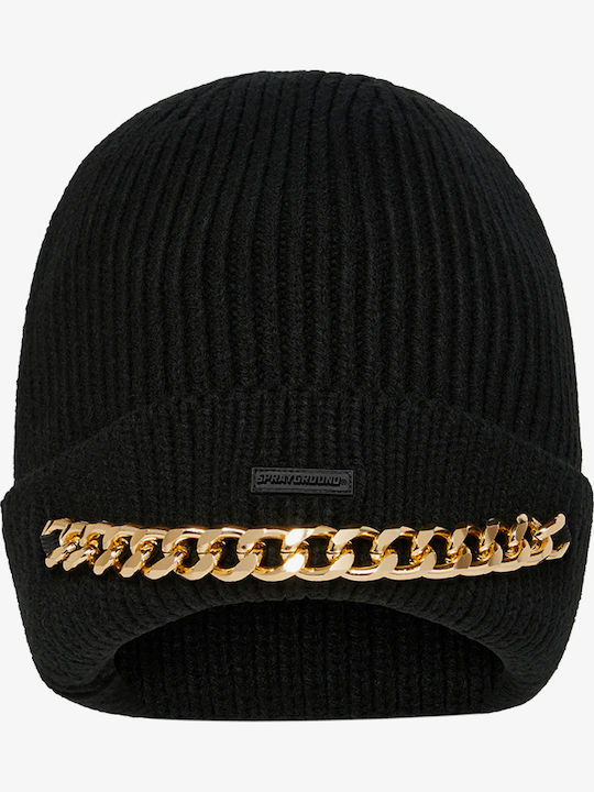 Beanie Unisex Beanie Knitted in Black color