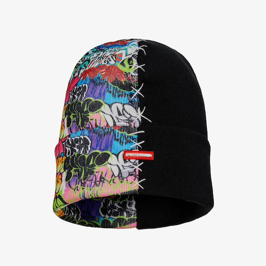 Split Knit Graff Beanie Unisex Fleece Σκούφος Πλεκτός