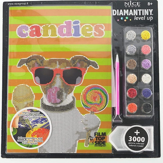 Russell Mosaic Sticker Sequins Pies Candies 32x32 B C Russell