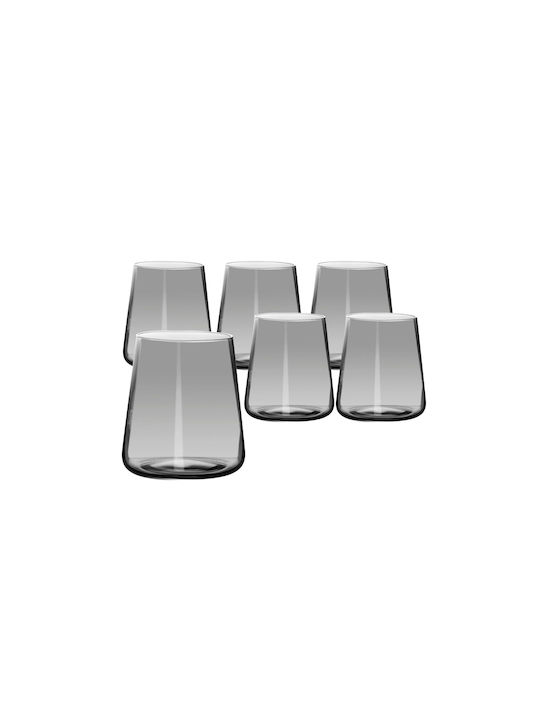 General Trade Set of Glasses made of Glass in Gray Color 6pcs
