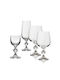 Crystalite Bohemia Set of Glasses Cocktail/Drinking / Champagne / Water / White Wine / Liqueur/Ouzo made of Crystal Stemmed 180ml 24pcs