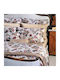 Down Town Home Сет Чаршафи 245x280см. Beige Flower 4бр