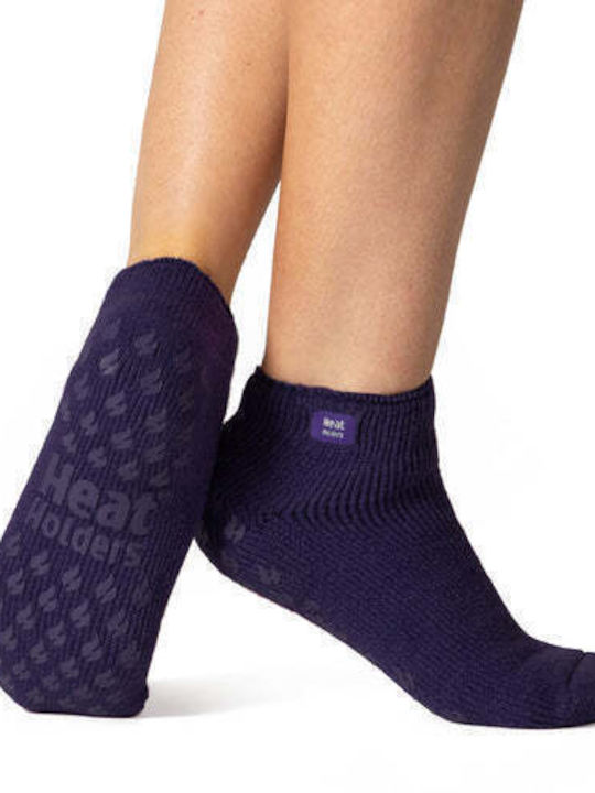 Heat Holders Ankle Slipper Damen Thermo Socken Blau