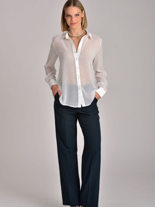 Women's Long Sleeve Shirt Ecru
