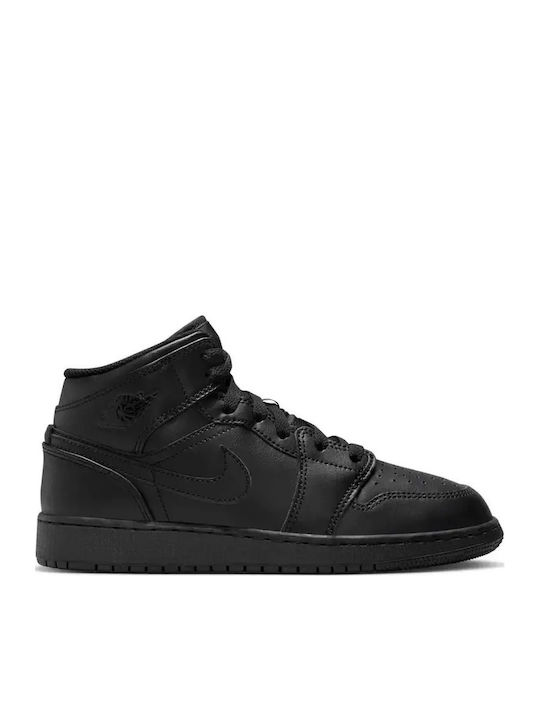 Jordan Air Jordan 1 Παιδικά Sneakers High Μαύρα
