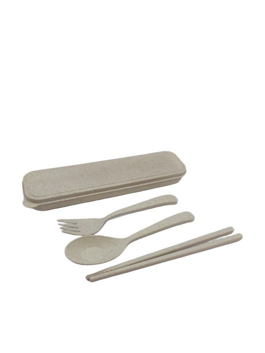 Besteckset Beige 3Stück