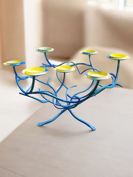 Oxygen Candle Holder Metal in Green Color 40x30x30cm 1pcs