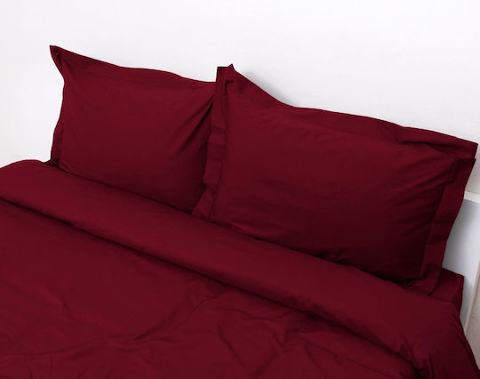 Viopros Κουβερλί Σετ Υπέρδιπλο Bordeaux 220x240cm 3τμχ Viopros Κουβερλί Σετ Υπέρδιπλο Bordeaux 220x240cm 3τμχ