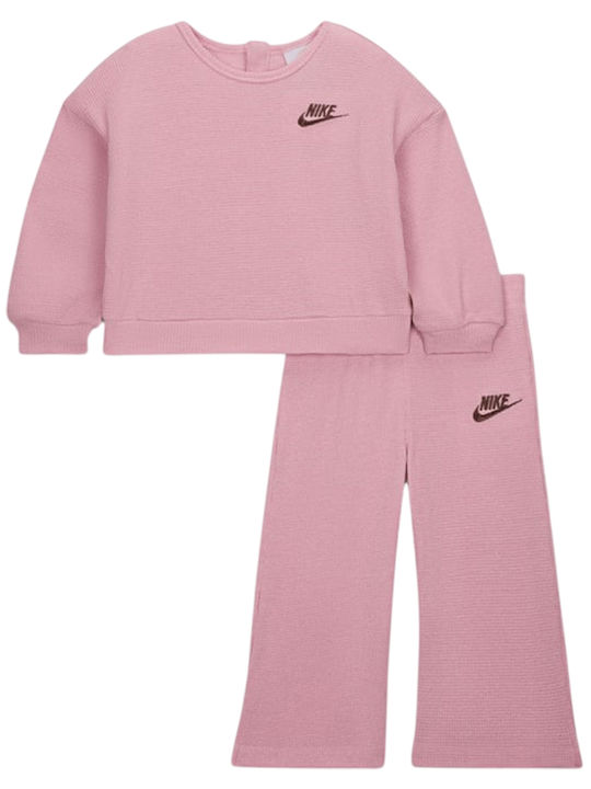 CityComfort Trainingspak voor meisjes, 2-delige velours hoodie en trainingsbroek, loungeset, roze, 5-6 jaar
