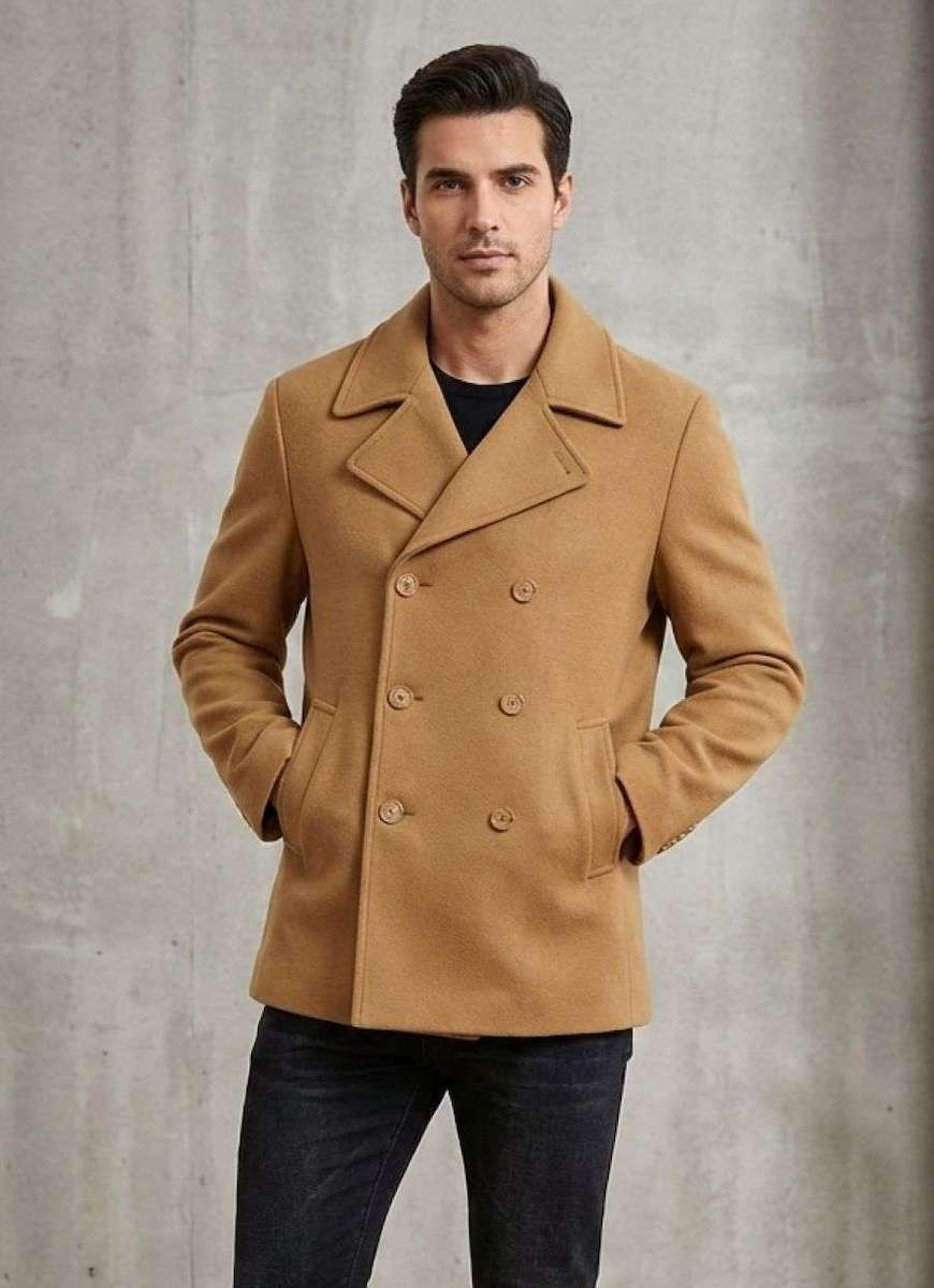 Just West Men's Half Coat Camel CAPKOT-01 | Skroutz.mt