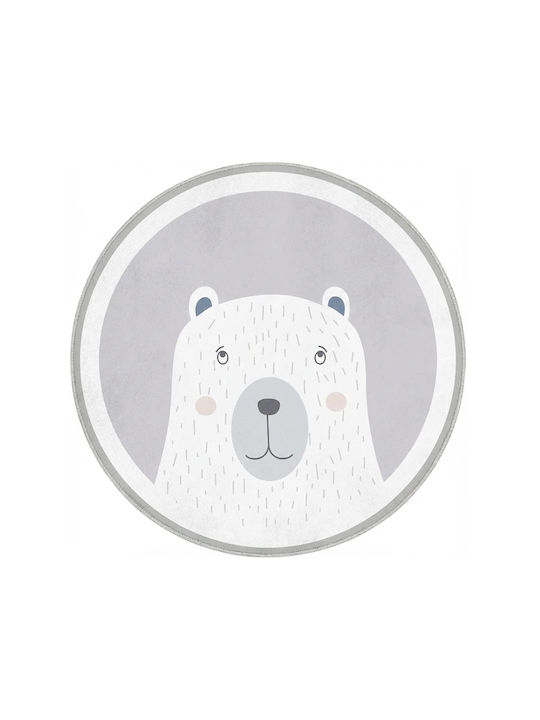 Giggles Co Στρογγυλό Βρεφικό Χαλί “Nordic Bear” – Μαλακό 3εκ. Ø200 εκ