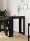 Table Bar Wooden Black Beech 102x50x103.5cm
