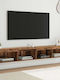 Living Room TV Unit with Lighting Old Wood L100xW30xH30cm