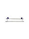 Double Wall-Mounted Bathroom Rail Blue