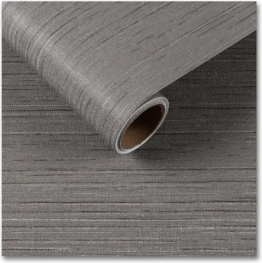 Wandsticker & Wandgemälde Selbstklebende Möbelfolie Graue Leinenstruktur – Strapazierfähige Tapete 30×200 Cm Küche Möbel & Wände