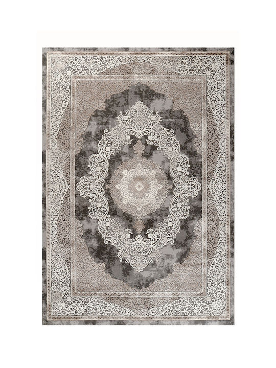 Tzikas Carpets Elements Σετ Μοντέρνα Χαλιά Κρεβατοκάμαρας Γκρι 159-0-355-33116-095 3τμχ