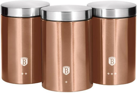 Berlinger Haus Set Vaze Pentru Zahăr Ceai Cafea Cu Capac 11x17.8cm Berlinger Haus Set Vaze Pentru Zahăr Ceai Cafea Cu Capac 11x17.8cm